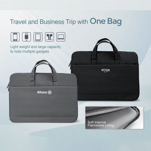 VERTEX High Quality Laptop Briefcase with Luggage Strap