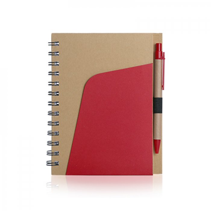 Eco-Friendly Notebook With Pen And Pocket