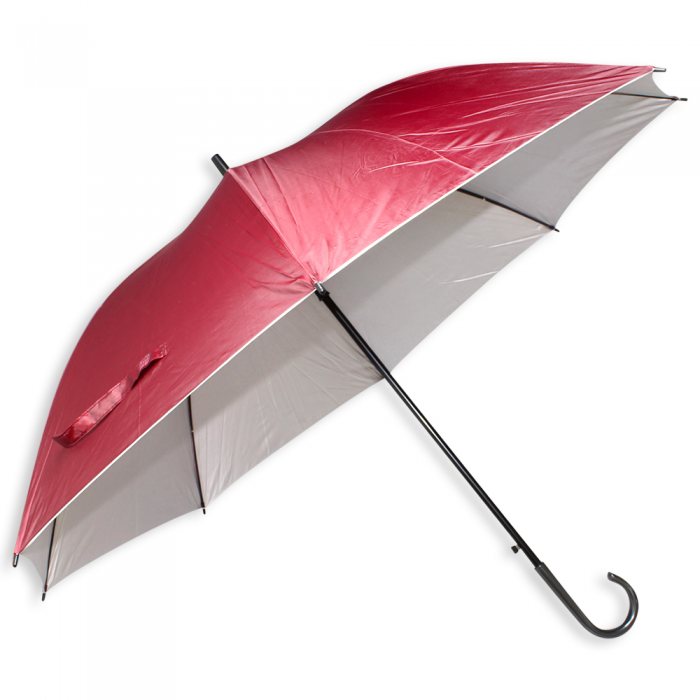 Customised 30'' JHook Umbrella (Silver Coating) With Logo Print Singapore