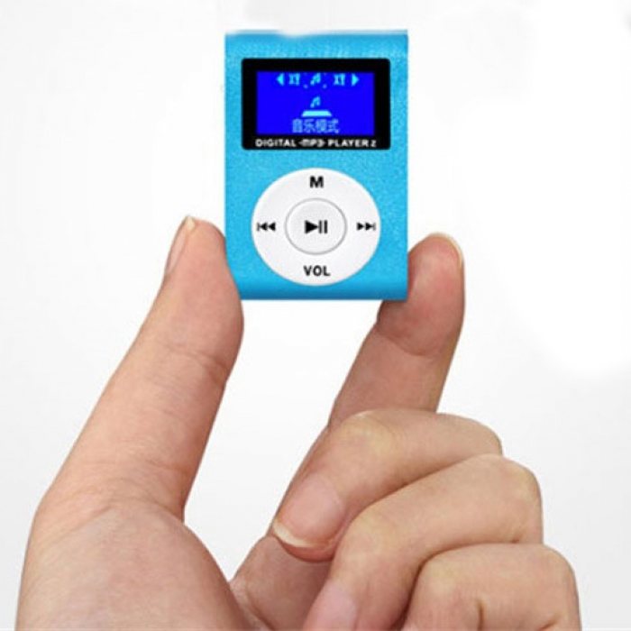 Mini MP3 Player with LCD Screen and Clip