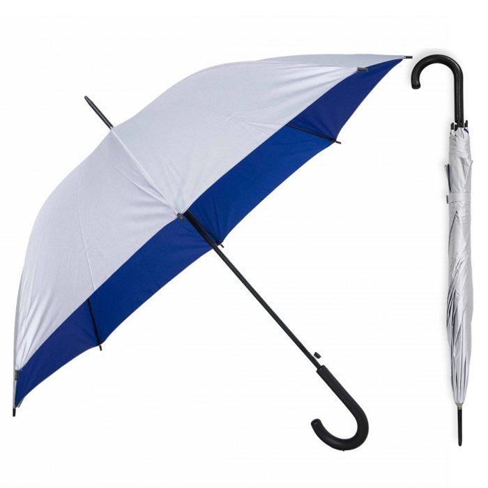 24'' Classic J-Hook Umbrella (Silver Coating)