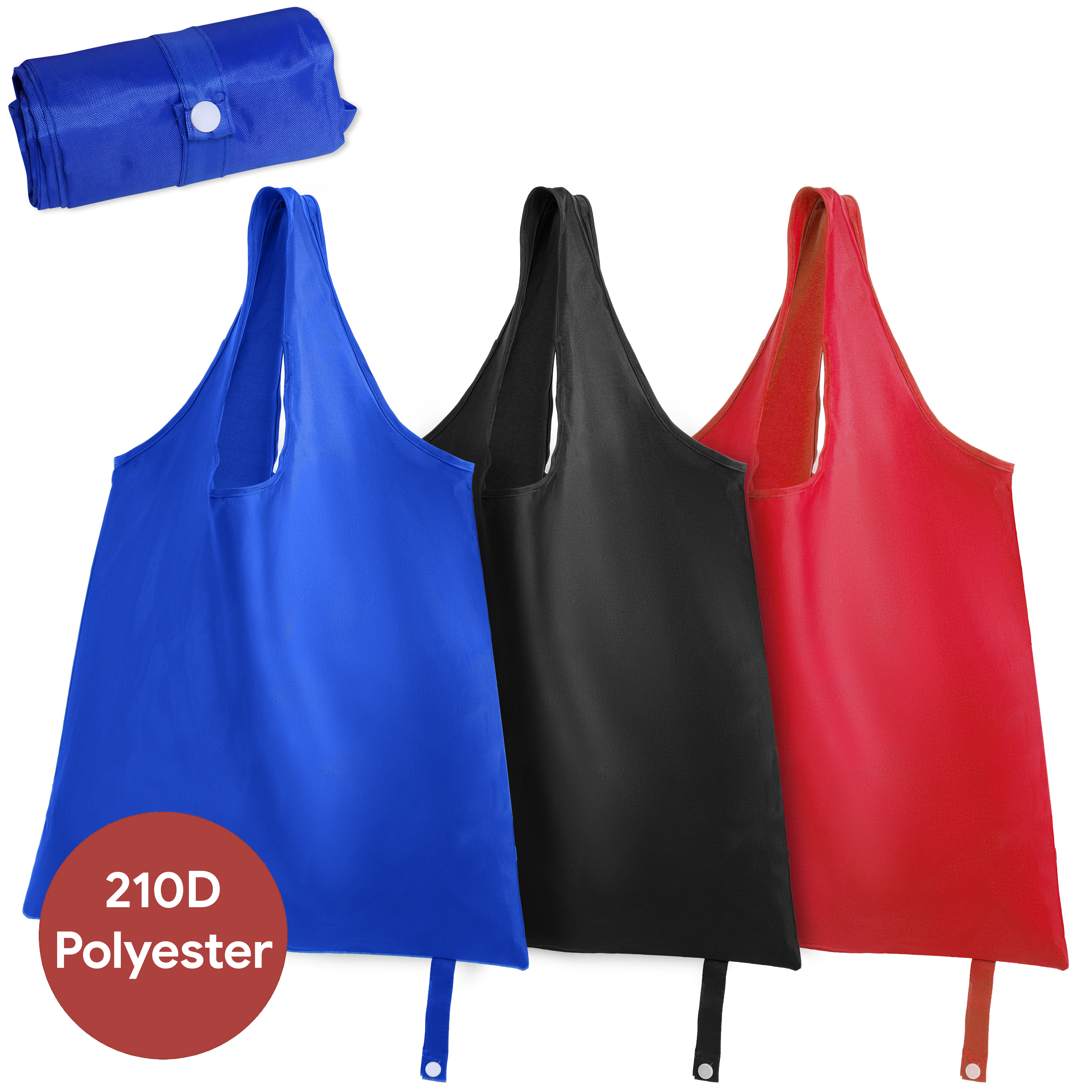 Foldable Polyester Tote Bag (With Button Closure)