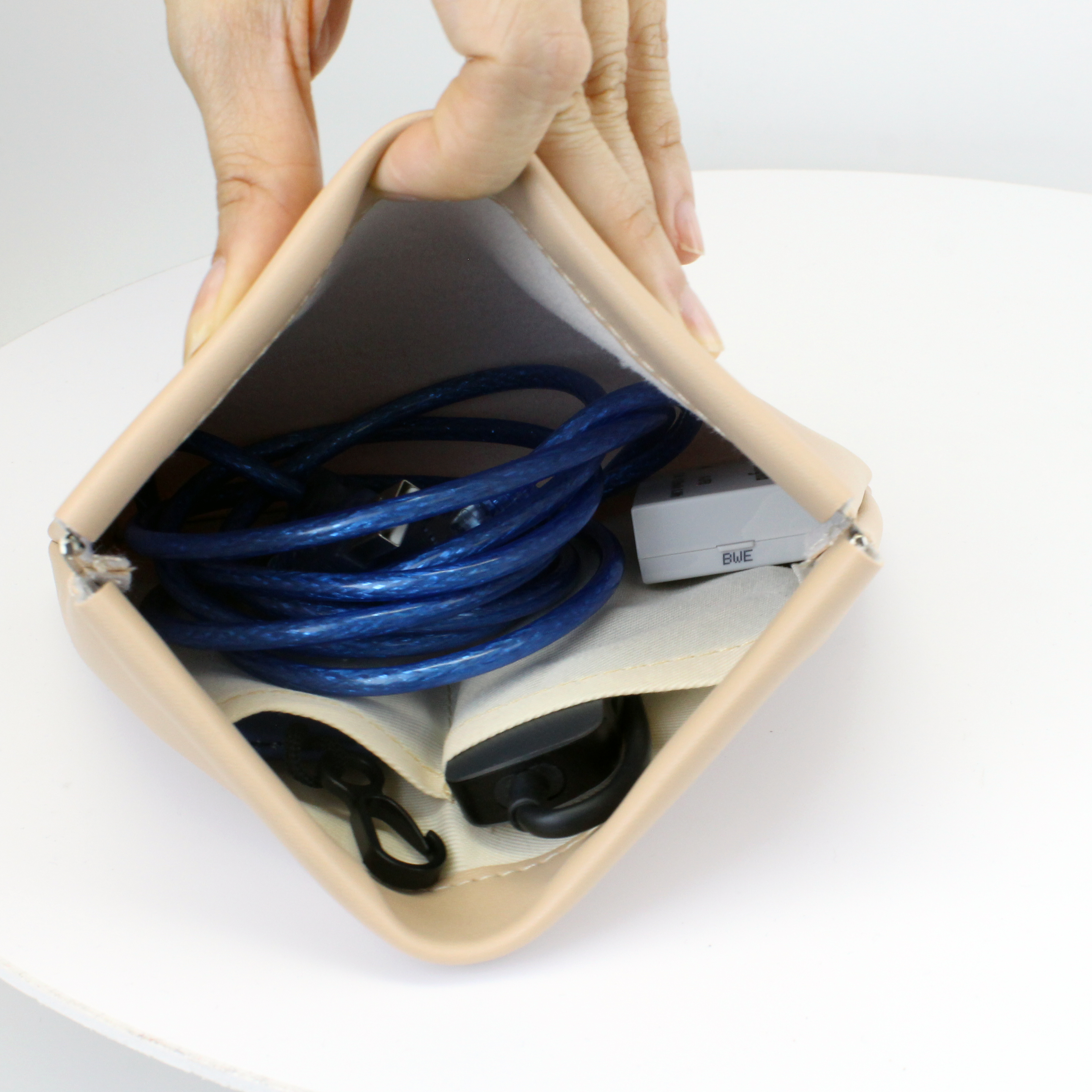 Large PU Leather Pouch ( Auto - Closed Closure ) 