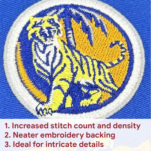 Premium Embroidery (Up to 7.5cm X 7.5cm)