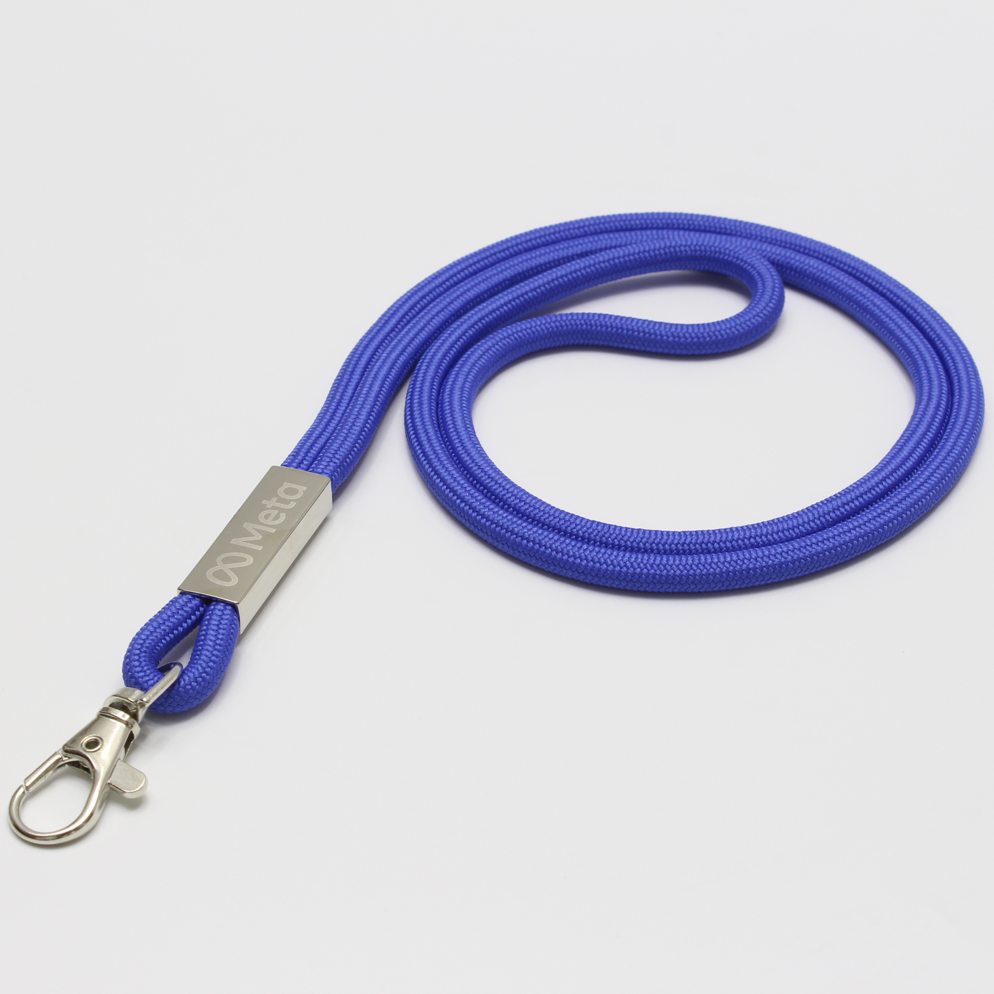 Polyester Cord Lanyard with Metal Tag 