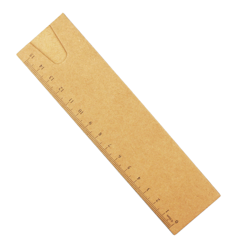 Kraft Paper Pen Sleeve with Ruler