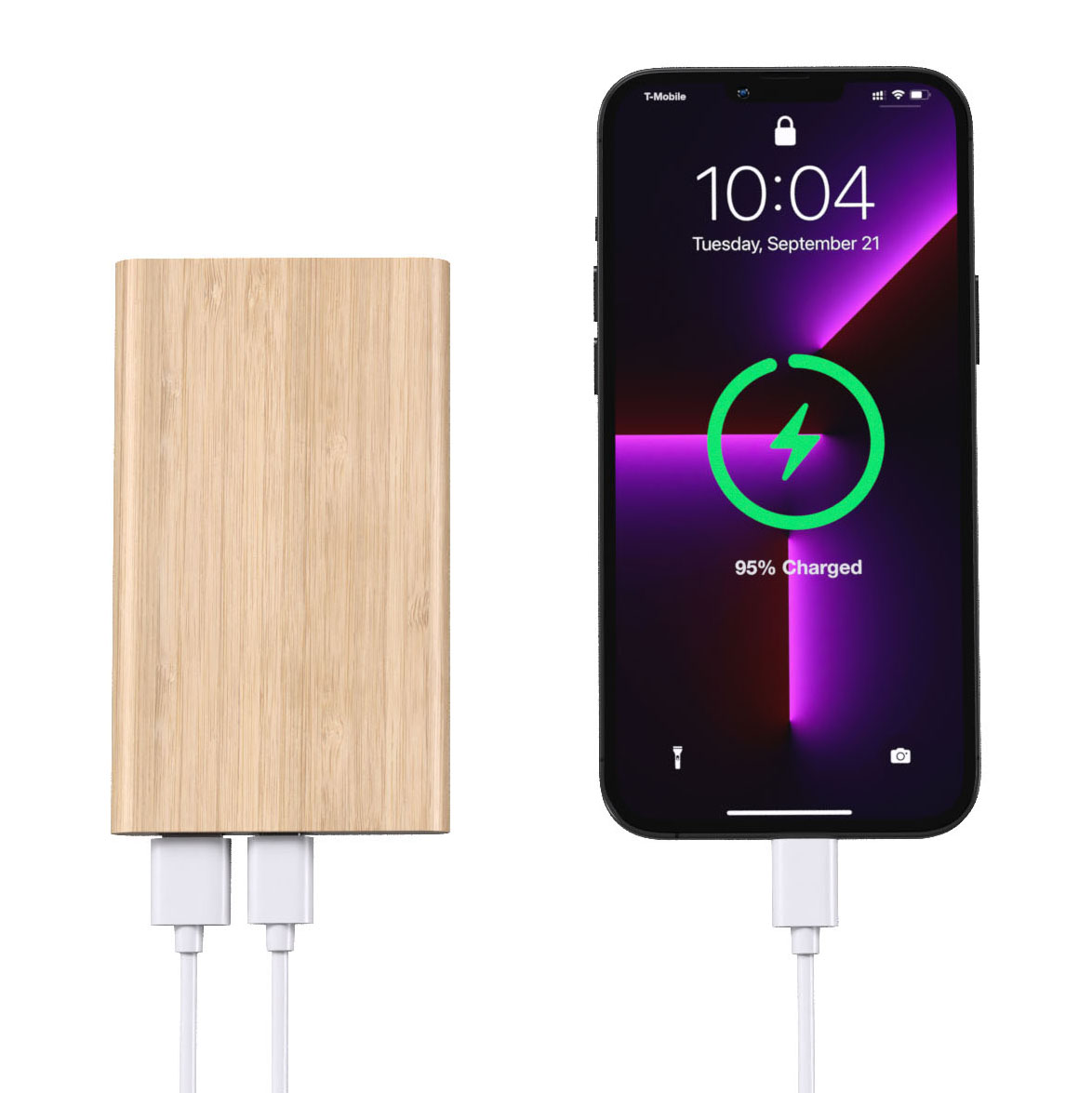 5000mAh Bamboo Powerbank