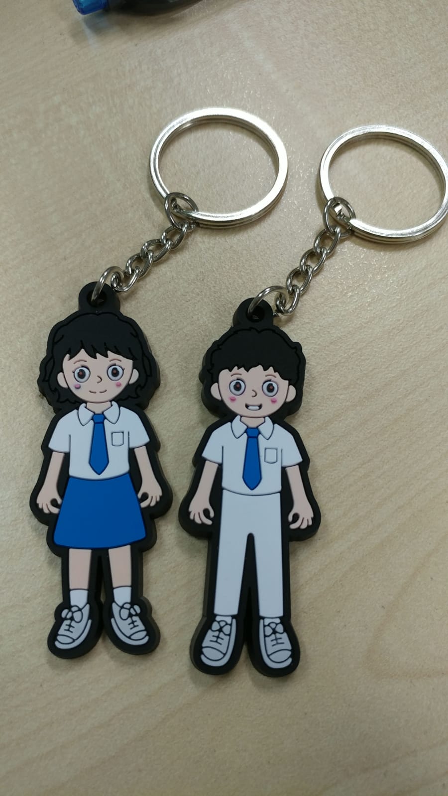 Customised Customised PVC Keychain With Logo Print Singapore