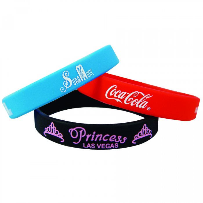 Custom printed silicone on sale bracelets