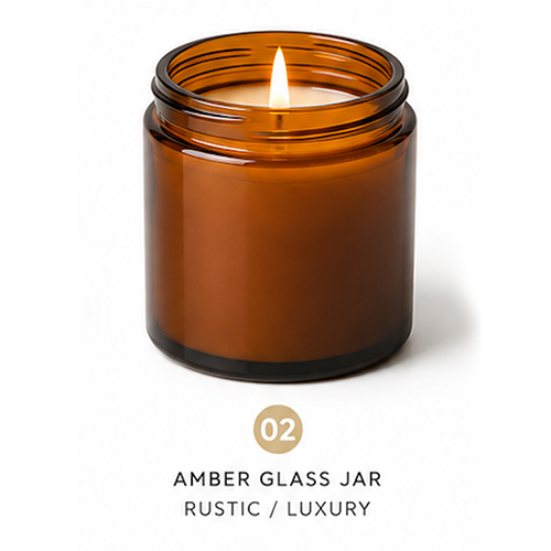 Amber Glass Jar