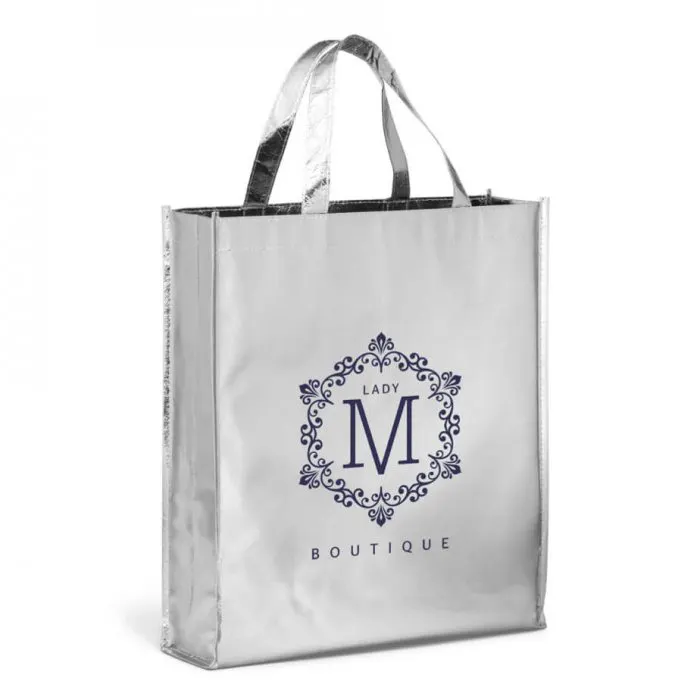 Metallic Foil Portrait Non-Woven Bag
