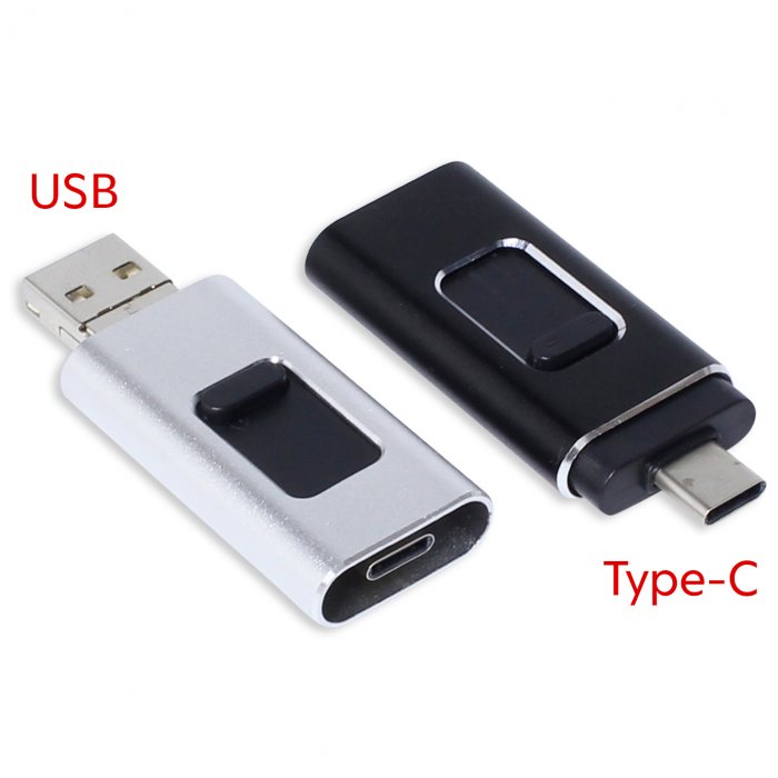 Slide 4 in 1 OTG USB Thumb Drive (Type-C)