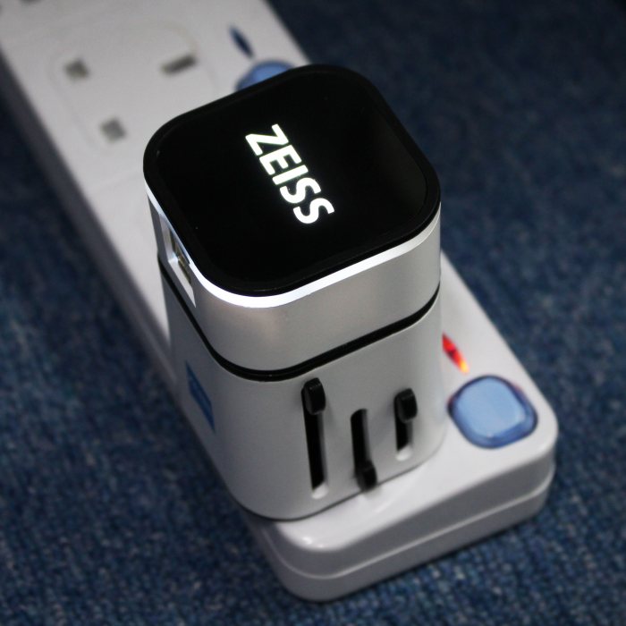 LED Travel Adaptor with 2 USB Port (with safety feature)