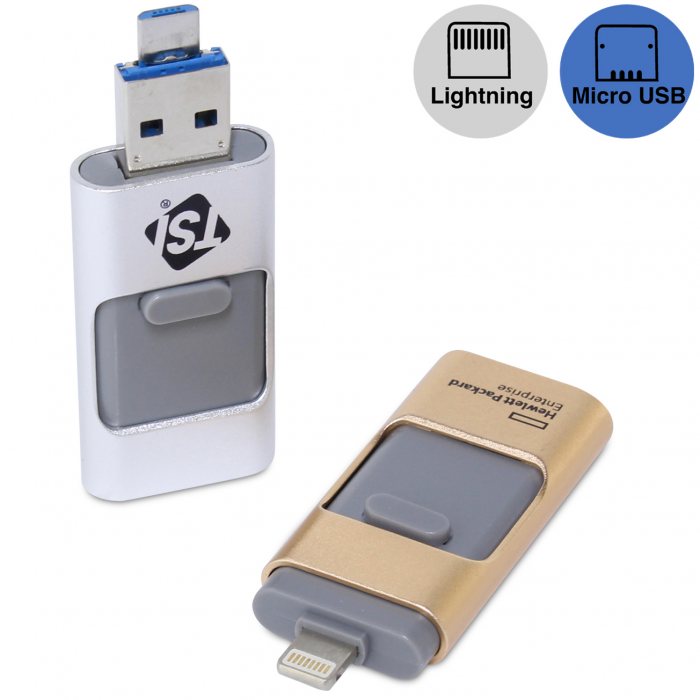 Slide 3 in 1 OTG USB Thumb Drive