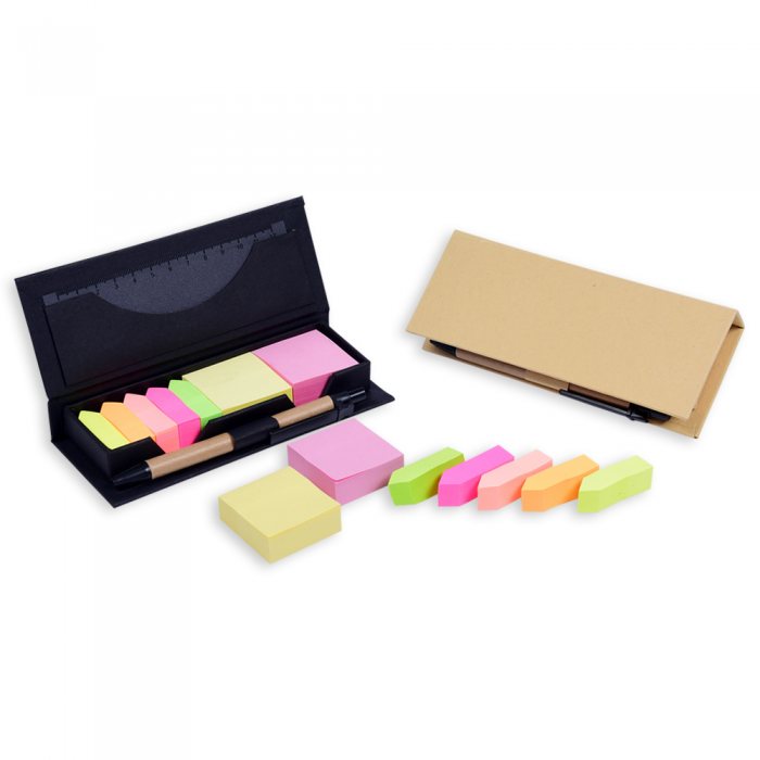 Mono Post It with Ruler & Pen Set