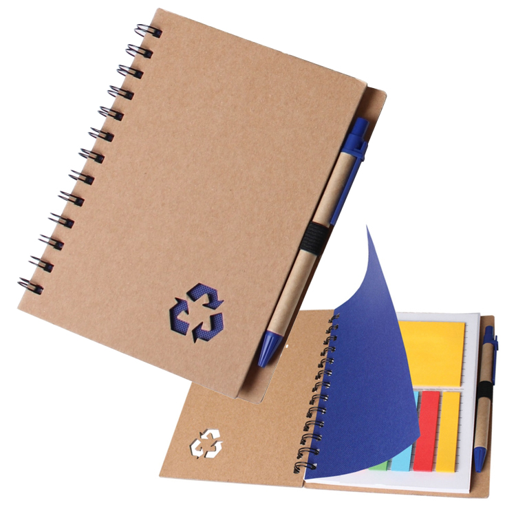 Notebook With Pen & Sticky Notes