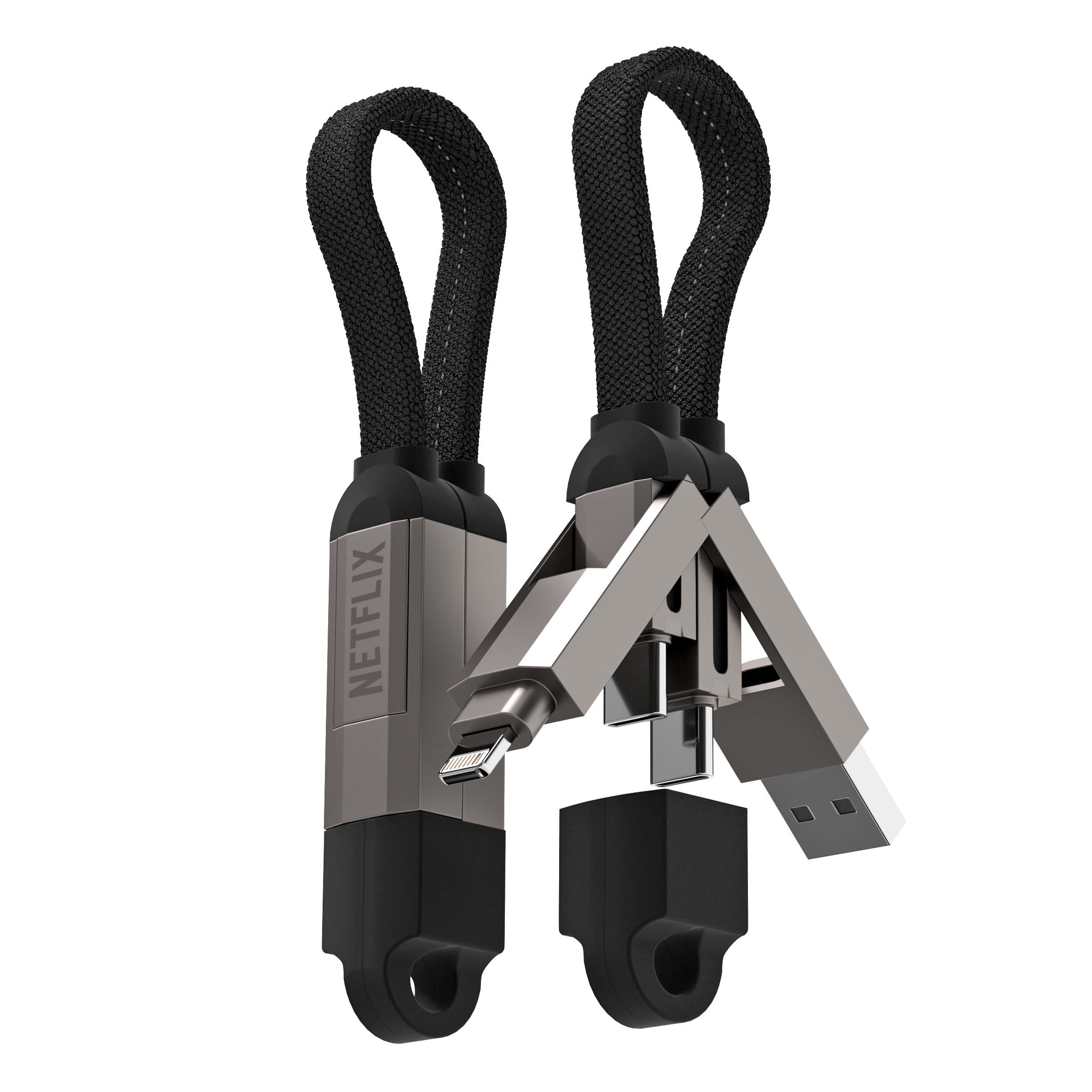 Multi-functional Charging / Data Transfer Cable Keychain (60W)