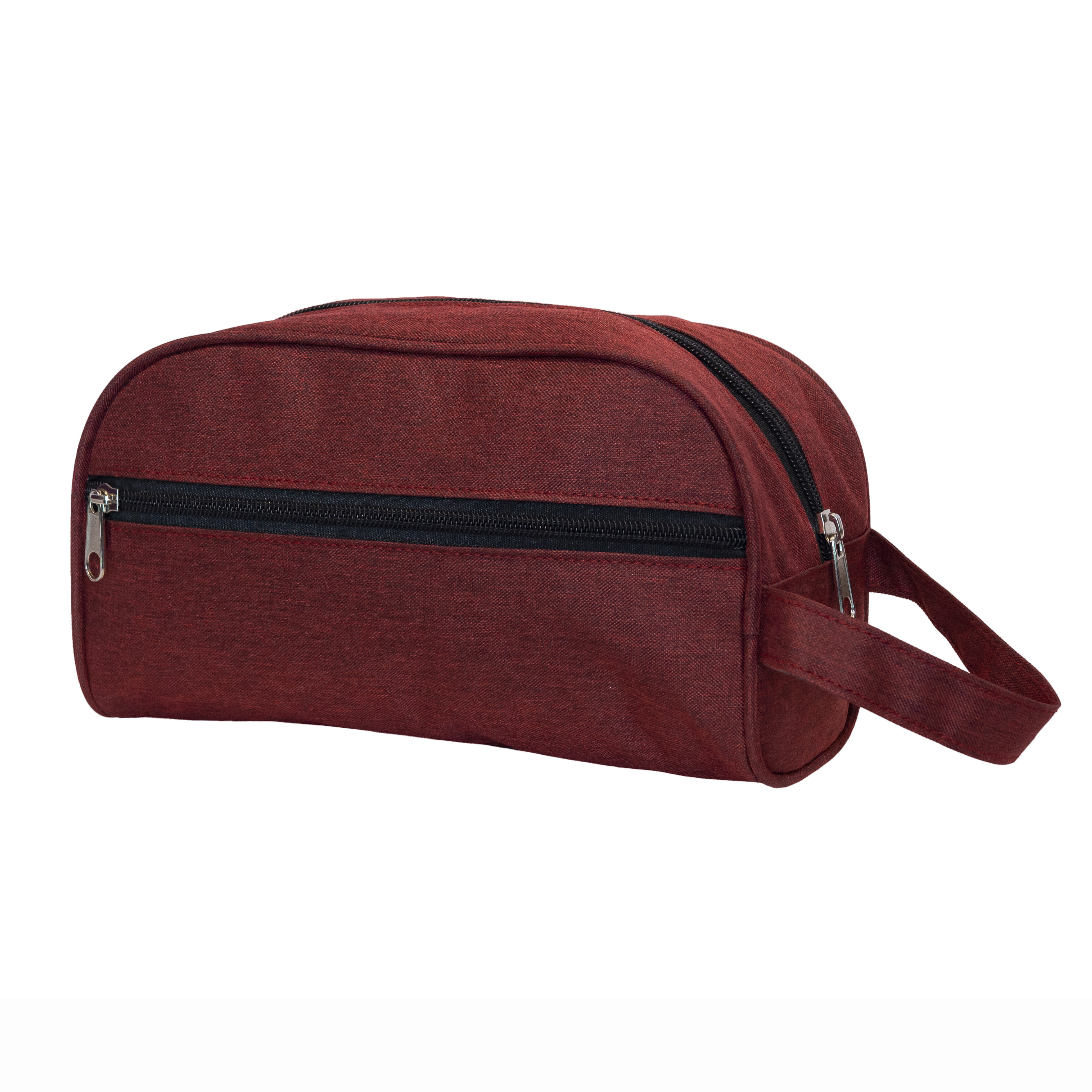 Dual-Compartment Zipper Pouch