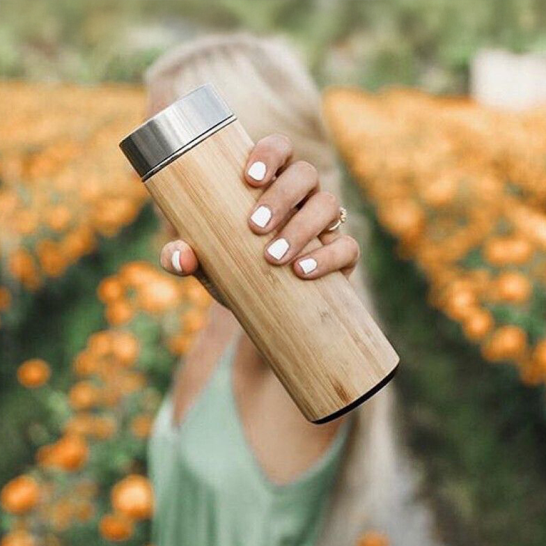 300ml Koa Bamboo Flask