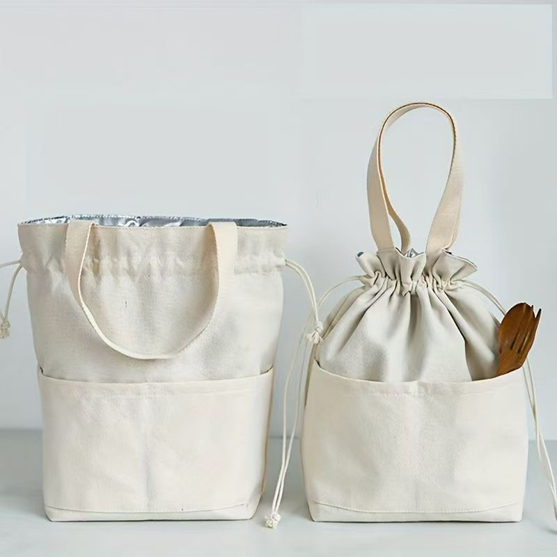 Drawstring Dumpling Thermal Lunch Bag
