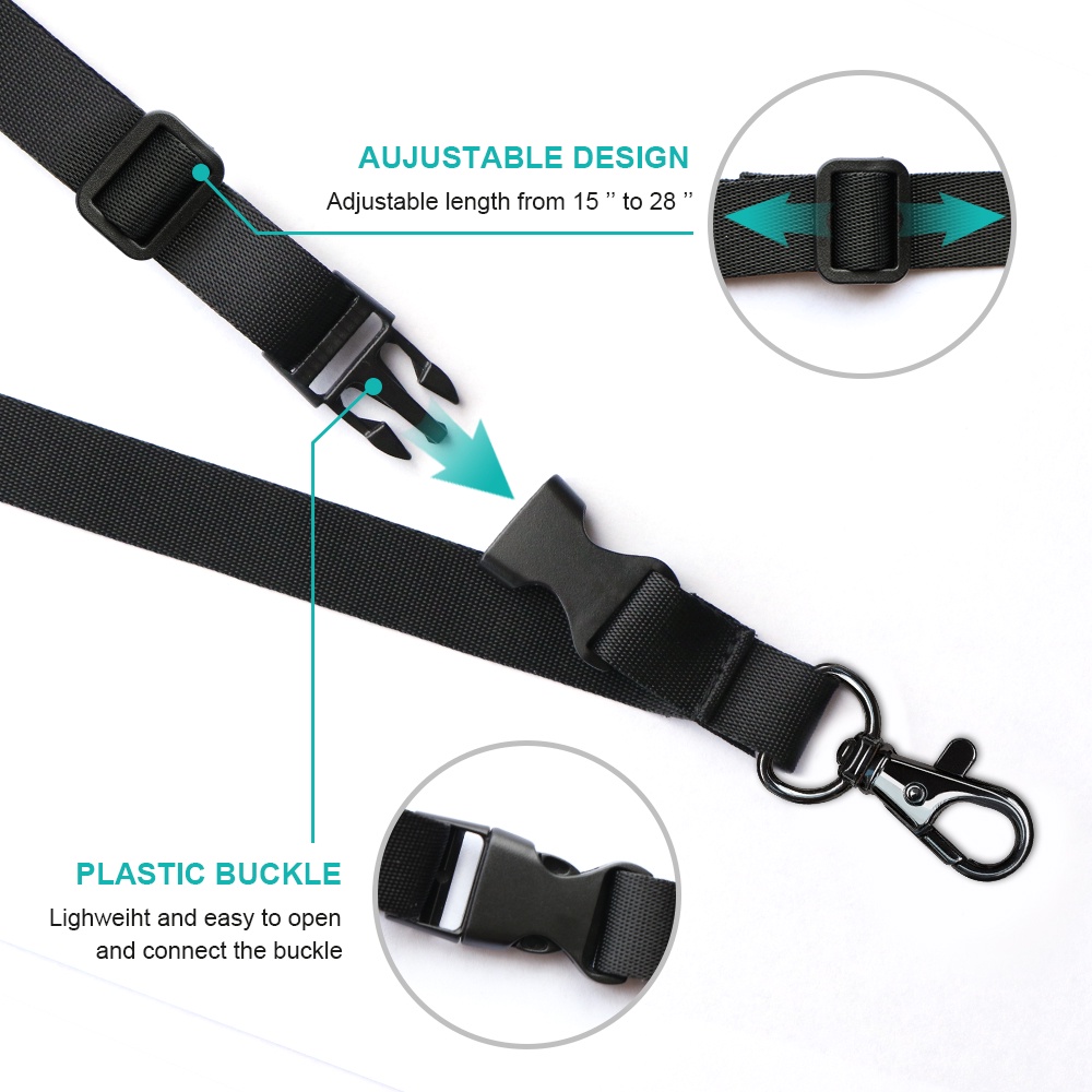 Crossbody Adjustable Mobile Phone Strap Lanyard (Release Buckle)