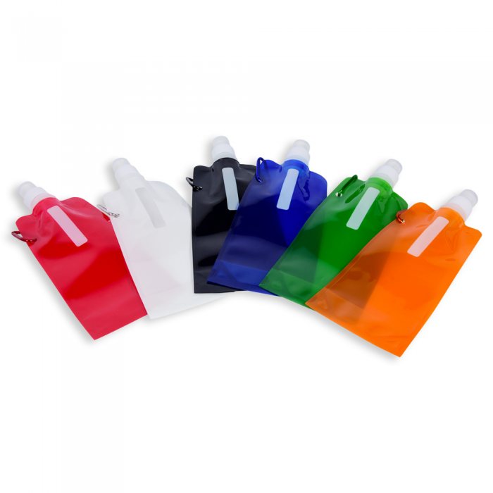 480ml Collapsible Water Bottle with Clip - AIGP8654 - IdeaStage Promotional  Products