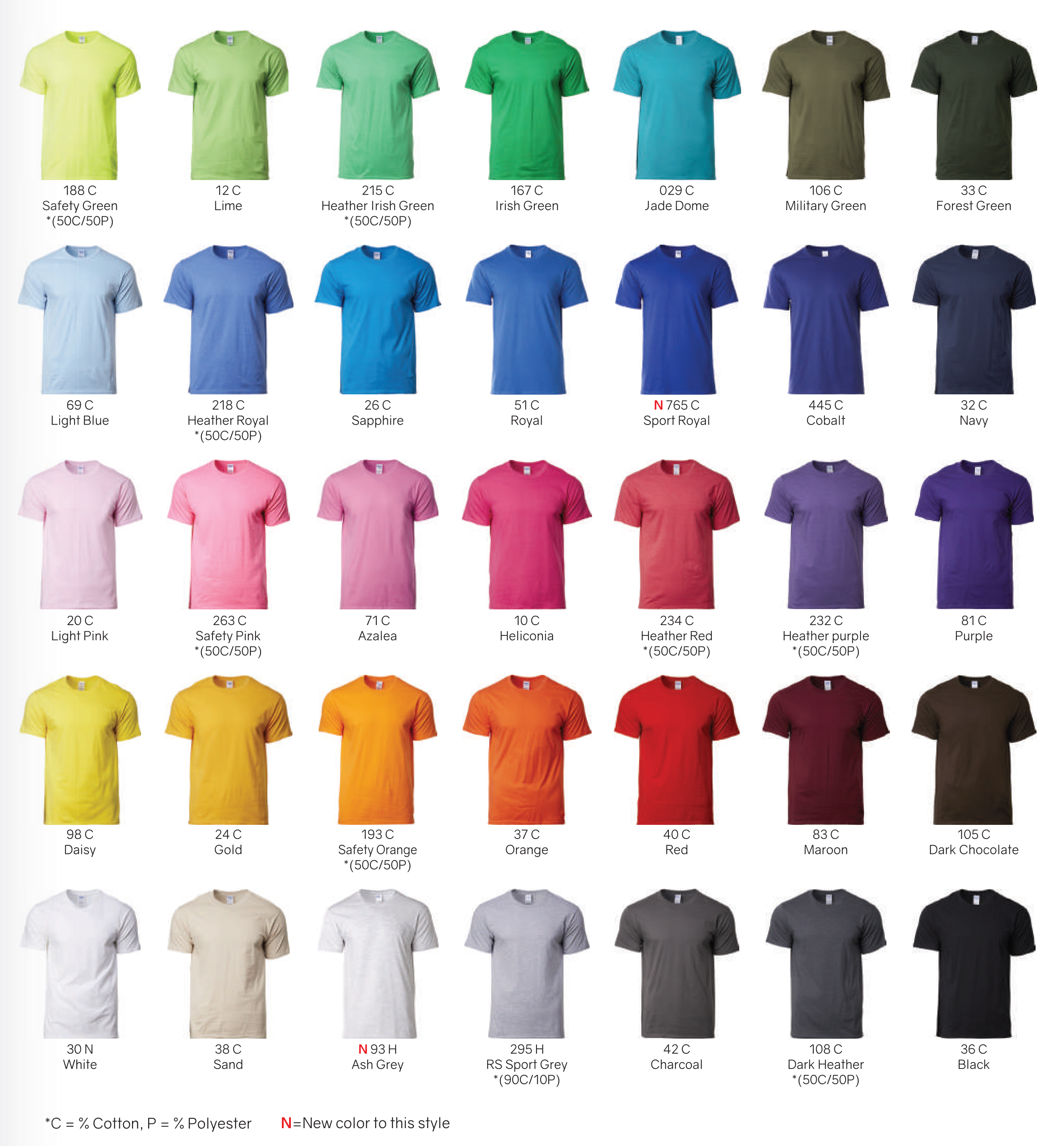 Customised Gildan Premium Cotton Adult T-Shirt With Logo Print Singapore