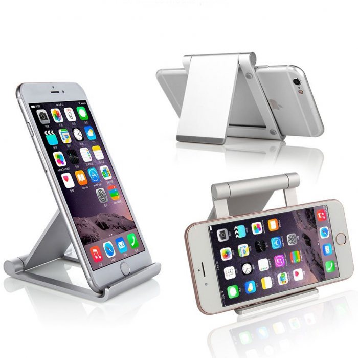 Customised Rotary Aluminium Foldable Phone Holder With Logo Print Singapore