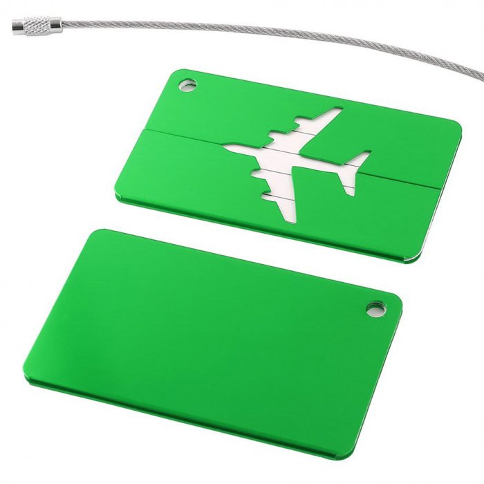 Rectangular Aluminium Luggage Tag