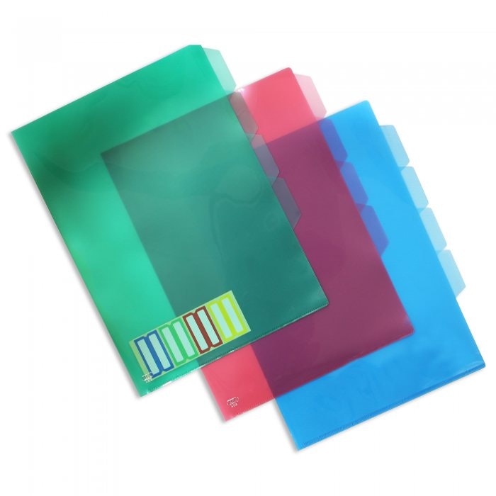 Customised A4 L-Shape File (with Dividers) With Logo Print Singapore