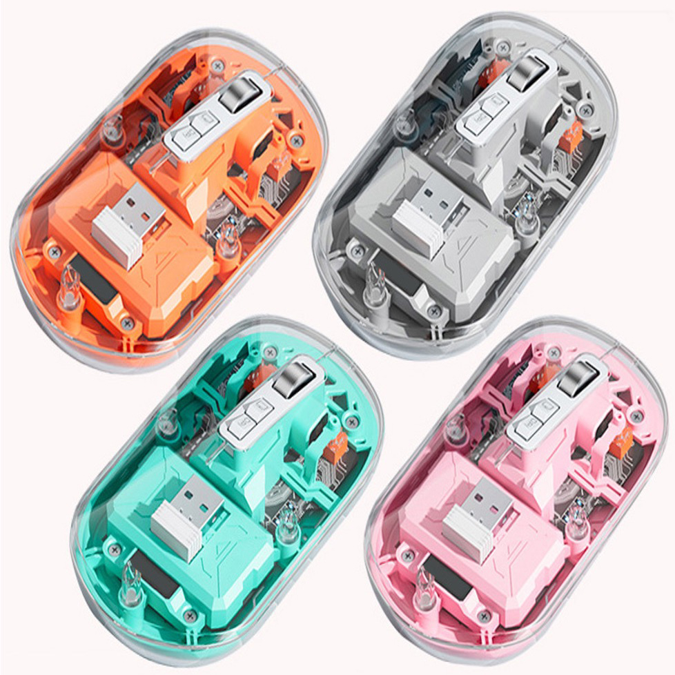 Rechargeable Bluetooth Transparent Mouse 