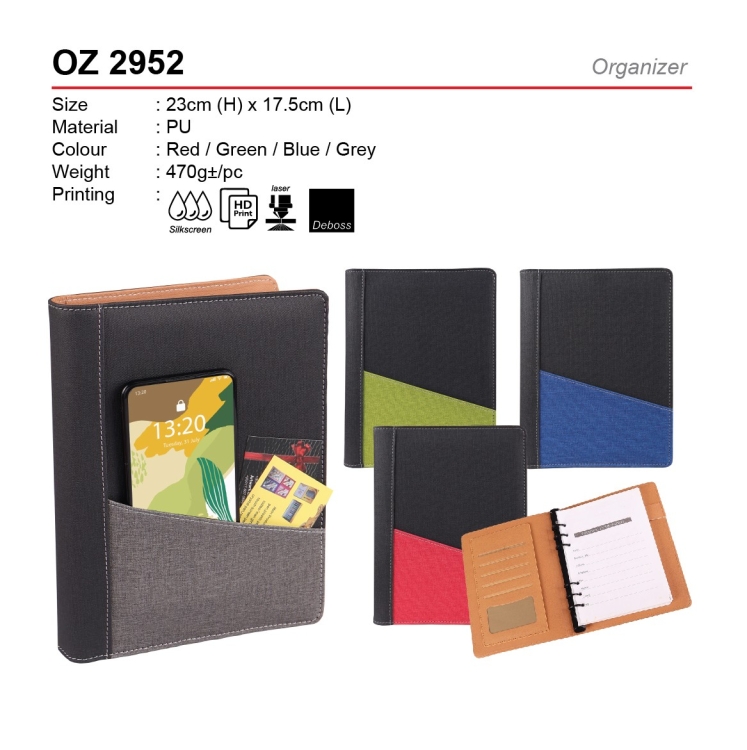 A5 Sona Organizer with Pocket