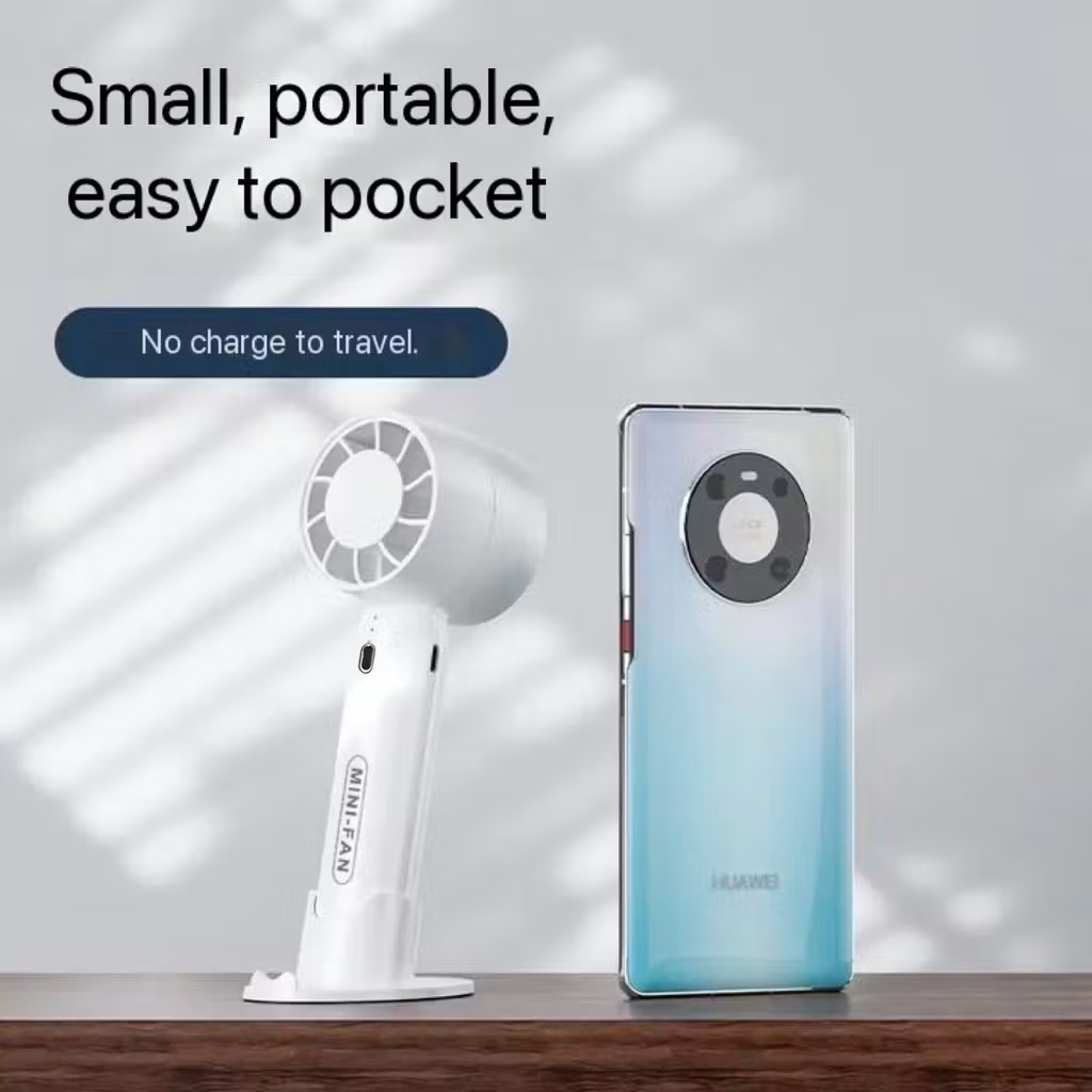 Kino Handheld Turbo Fan With Handphone Stand alternate view