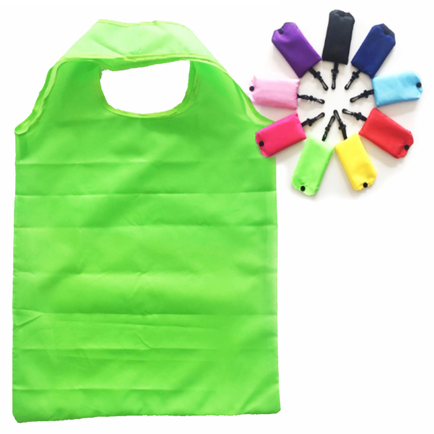 Basic Foldable Shopping Bag with Carabiner 