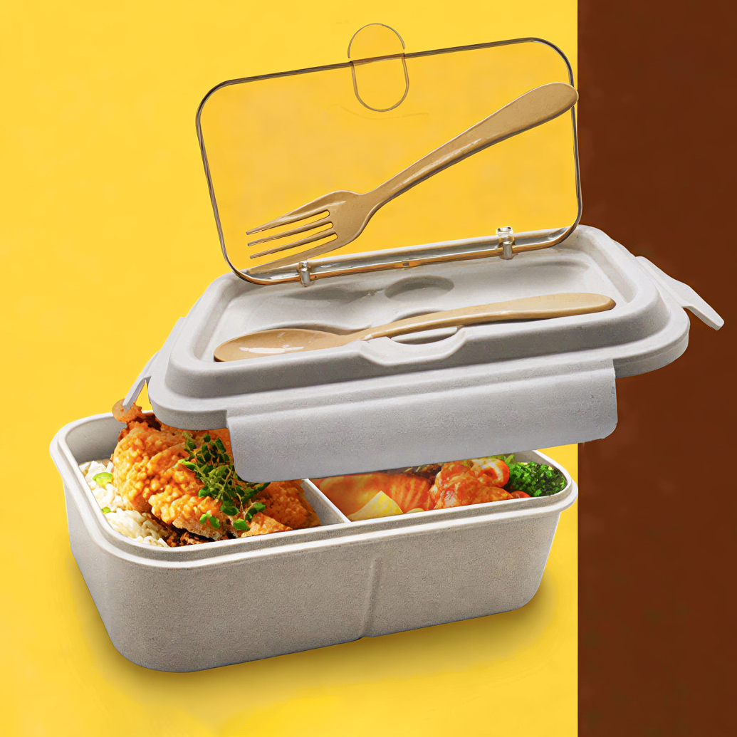 1200ml Sweet Eco-Wheat Lunch Box