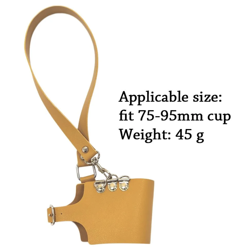 Adjustable Leather Cup Holder 