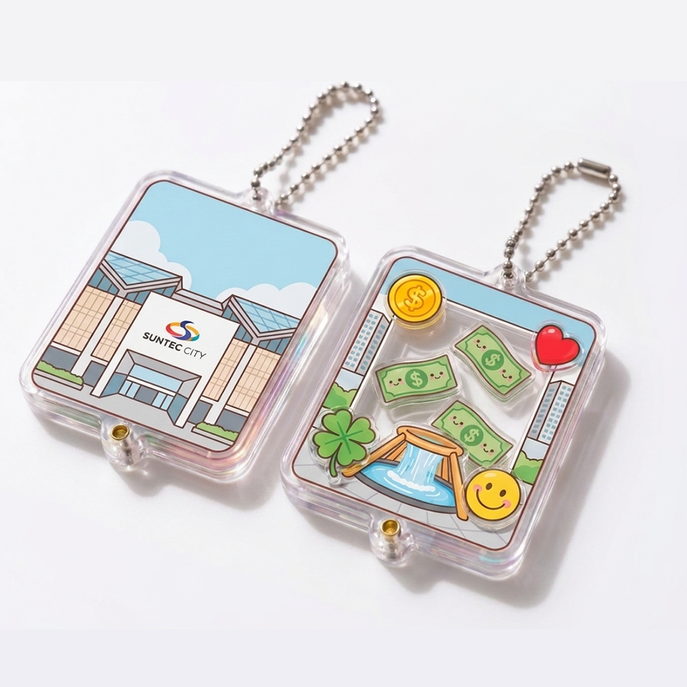Custom Acrylic Shaker Keychains