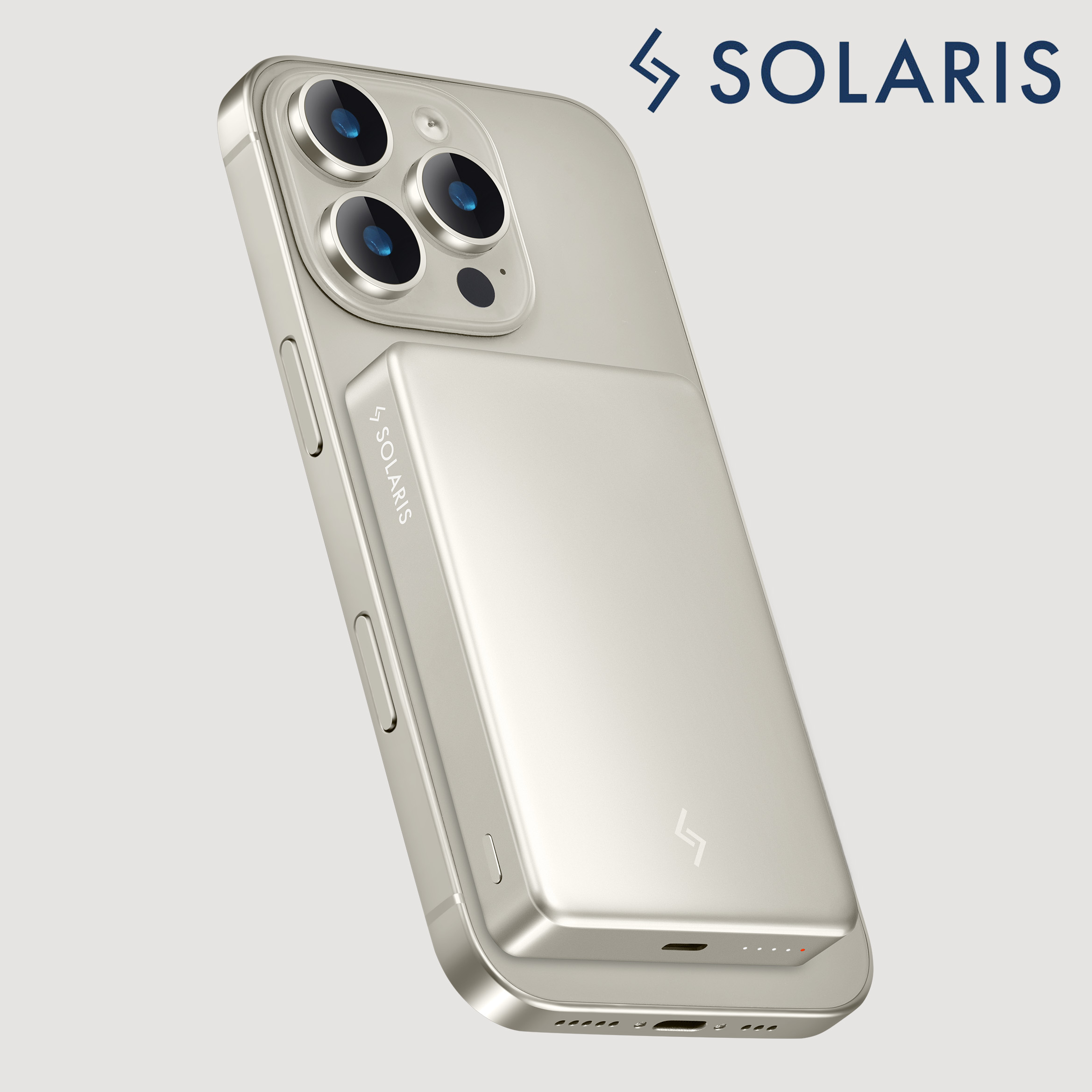 SOLARIS Amppack 10,000mah Magnetic Fast Charging Wireless Powerbank