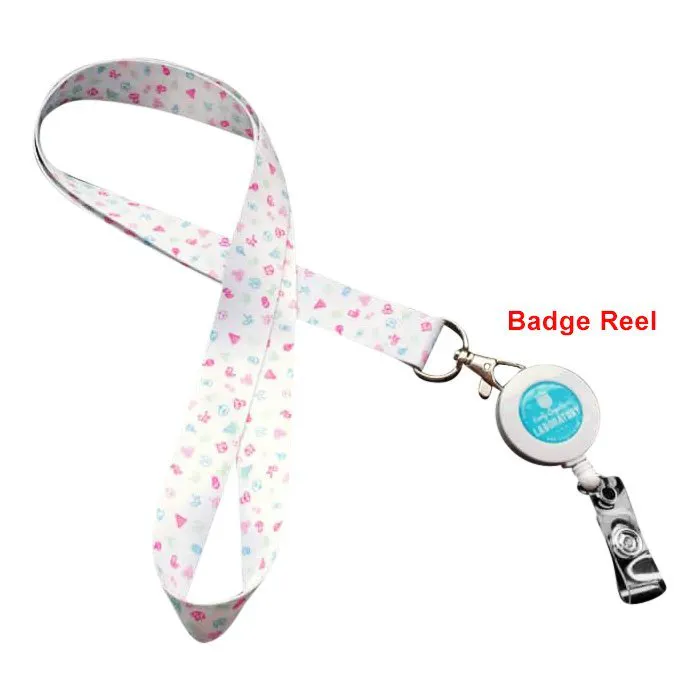 Black or White Badge Reel (1 Colour Logo)