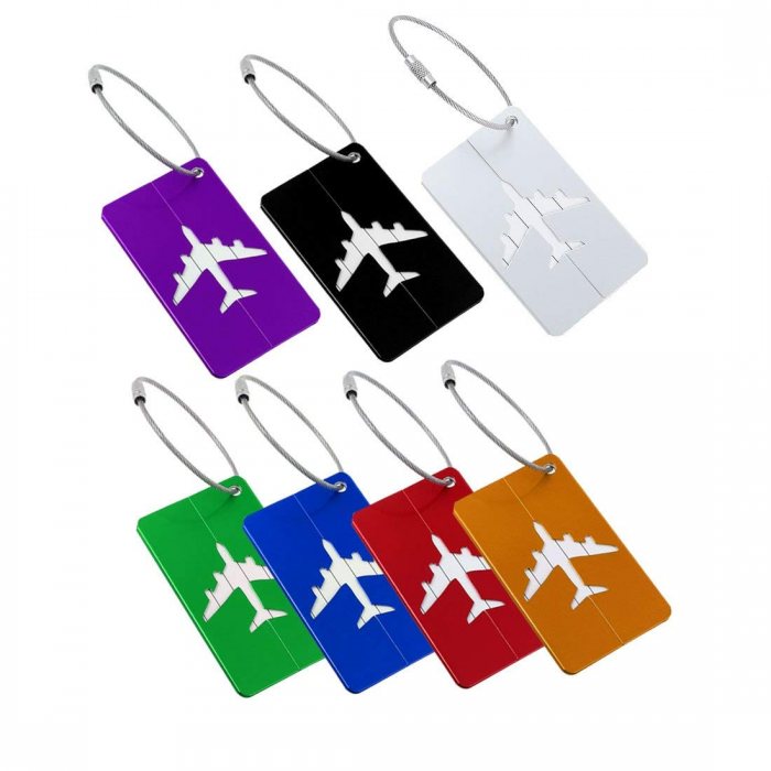 Rectangular Aluminium Luggage Tag