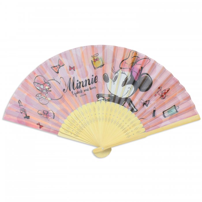 Fabric Folding Fan (Wooden Handle)