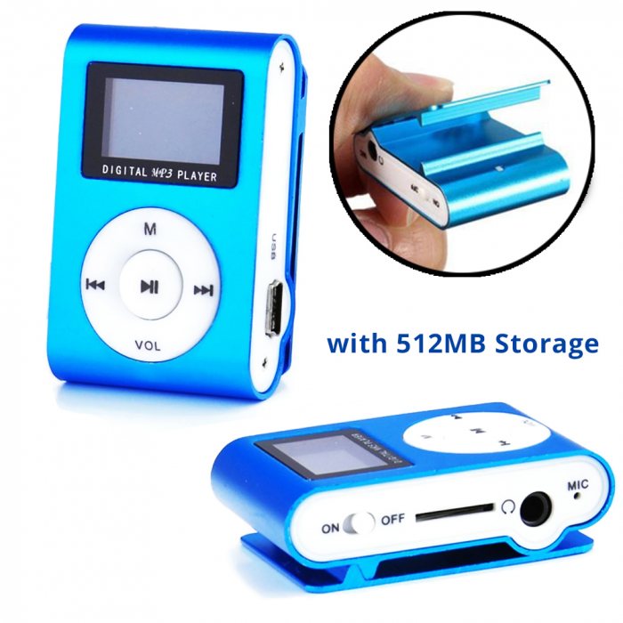 Customised Mini MP3 Player with LCD Screen and Clip With Logo Print ...