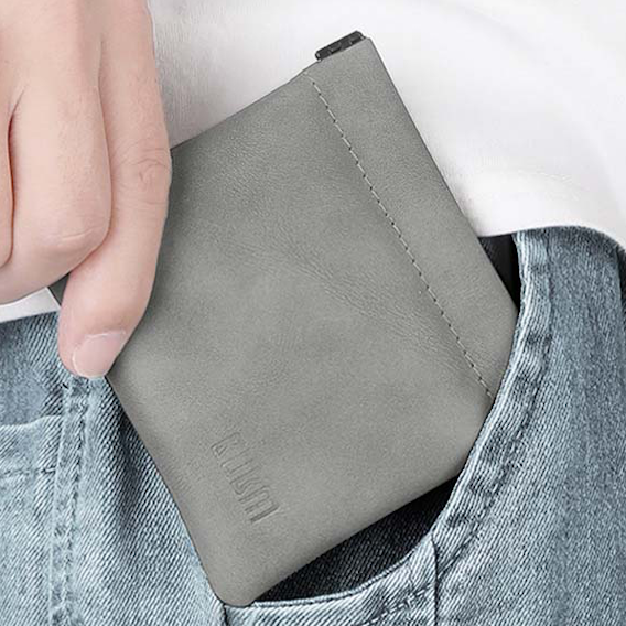 Earphone PU Leather Organiser pouch (Auto-Closed Closure)