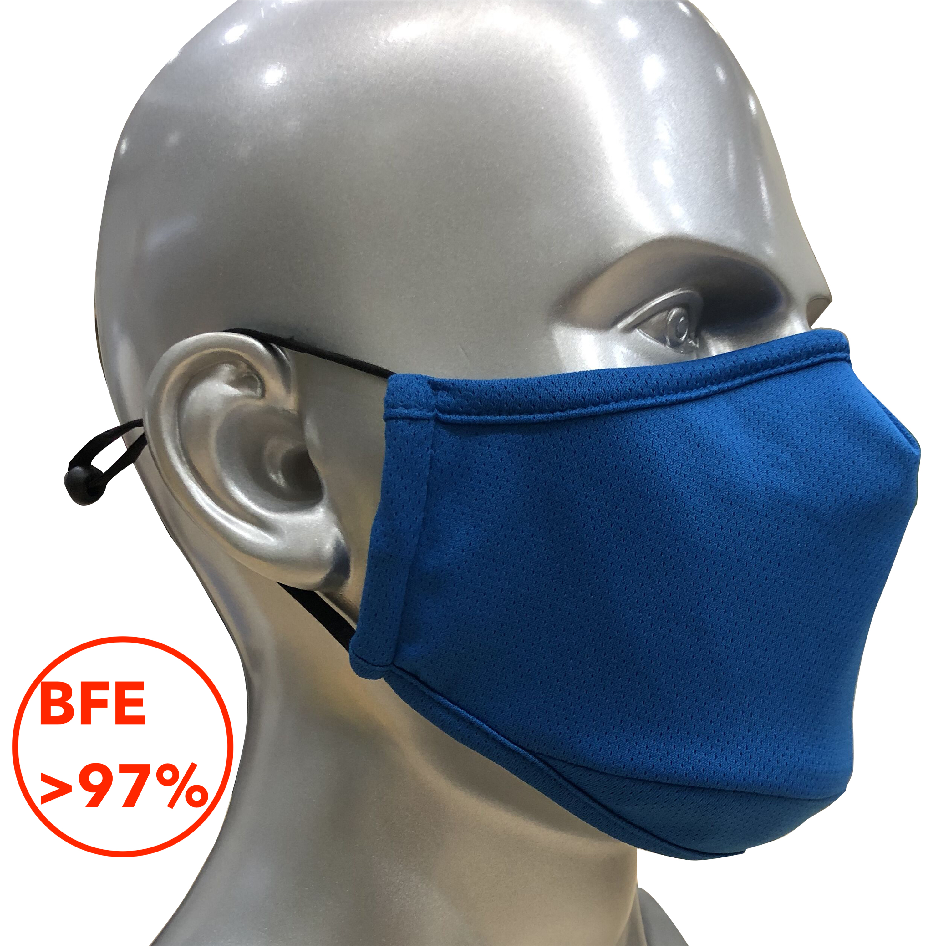 Dri-Fit Reusable Mask with Nose Wires and Filter Slot