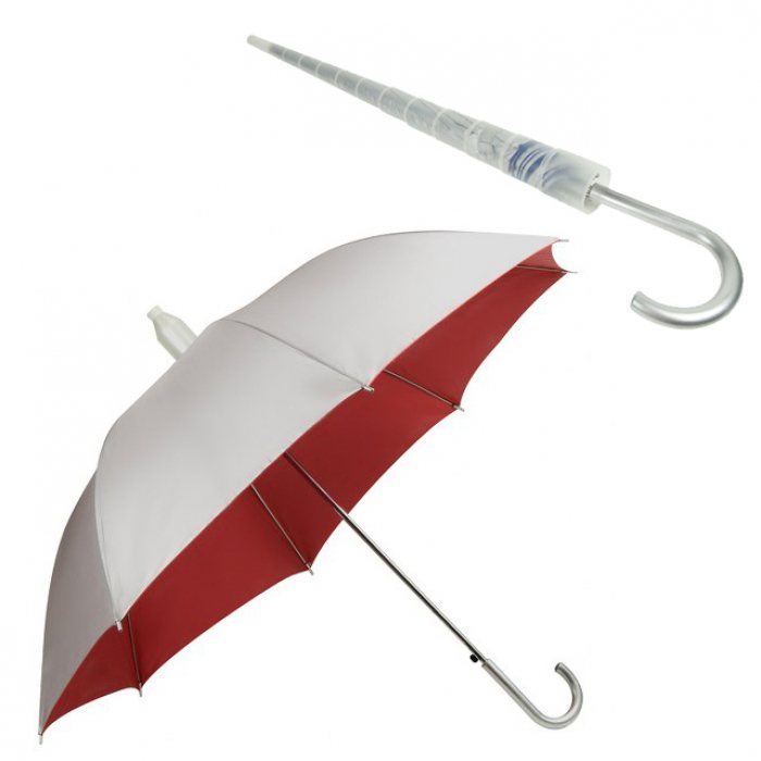 Customised 24'' Umbrella with Plastic Cover (Silver Coating) With Logo
