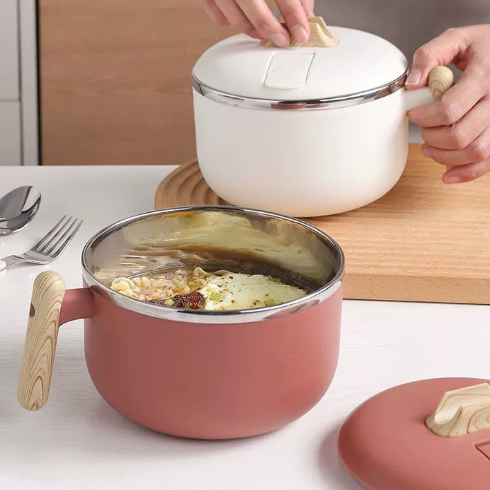 1200ml Ramen Bowl with Bamboo Handle 