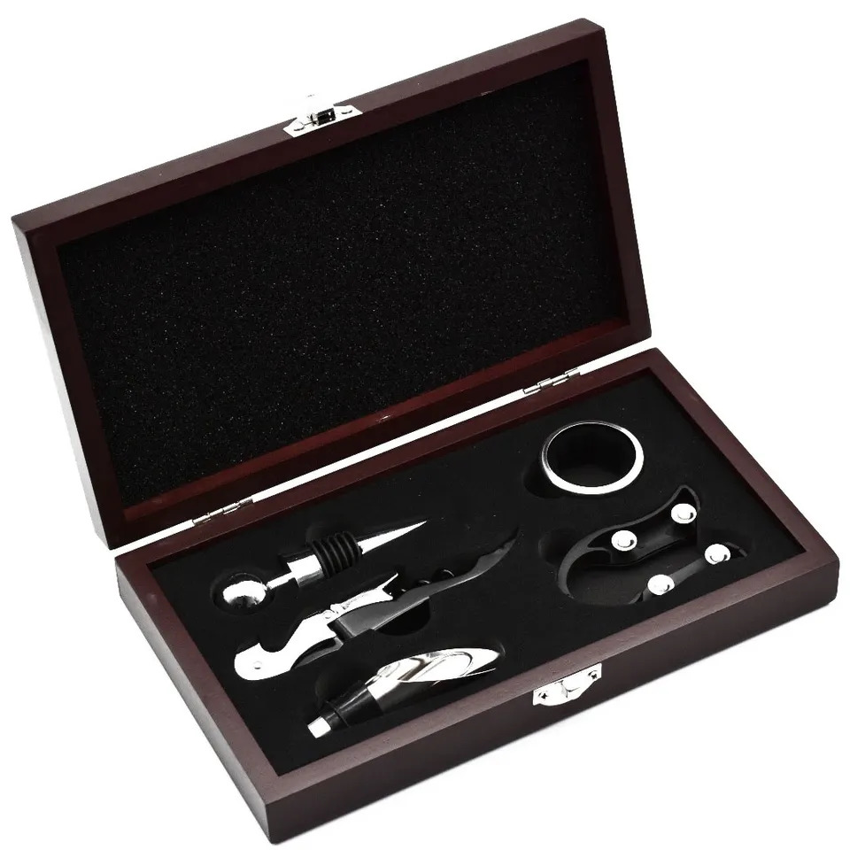 Customised Wine Opener Set with Box With Logo Print Singapore