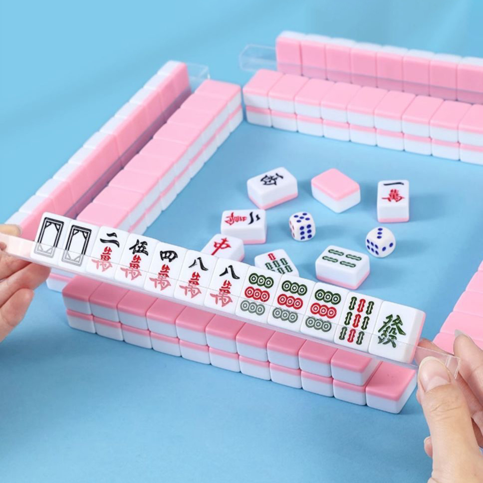 Mini Mahjong Set in Felt Bag
