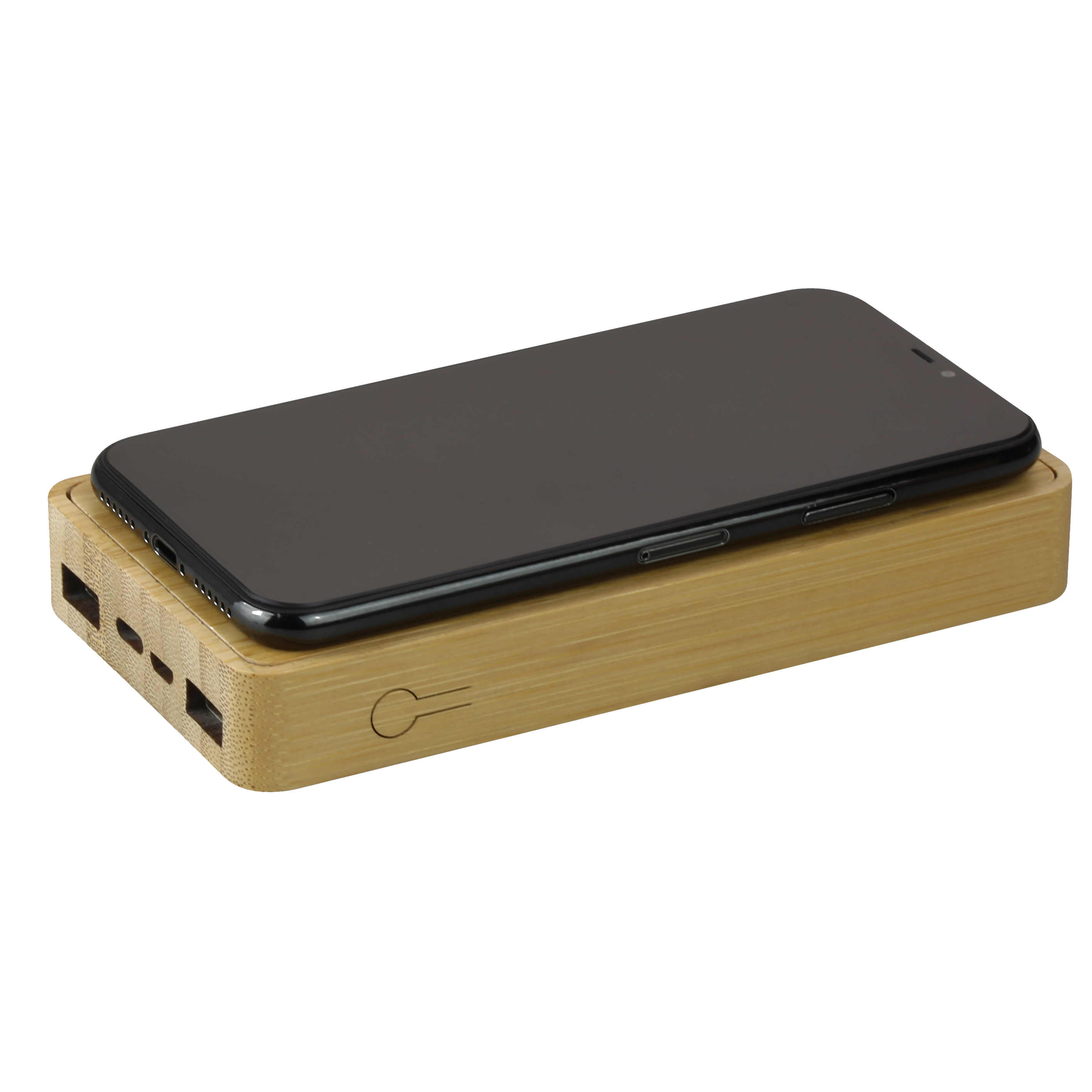 10,000 mAh Bamboo Solar Wireless Powerbank
