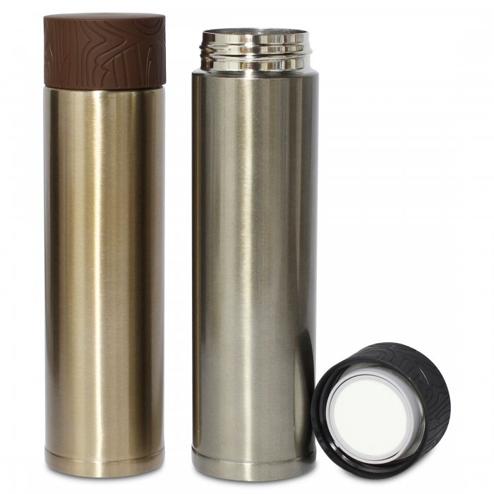 Customised 310ml Ripple Stainless Steel Thermos With Logo Print Singapore